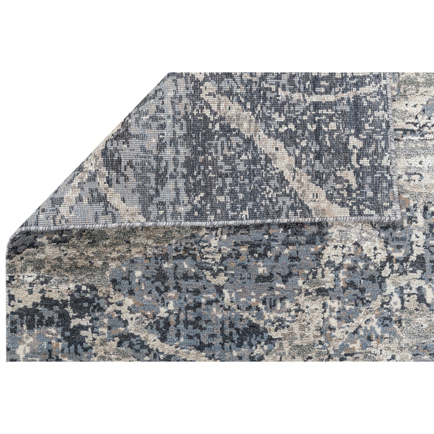 CANVAS ART W/ SILK JC744 SILVER / GREY