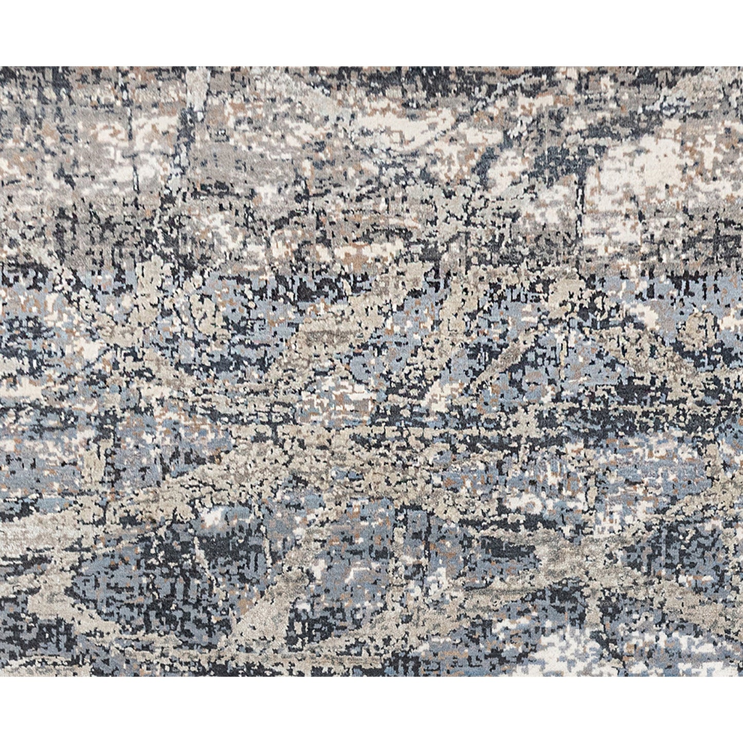 CANVAS ART W/ SILK JC744 SILVER / GREY