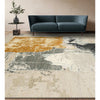 CANVAS ART W/ SILK JC745 BEIGE / CHARCOAL