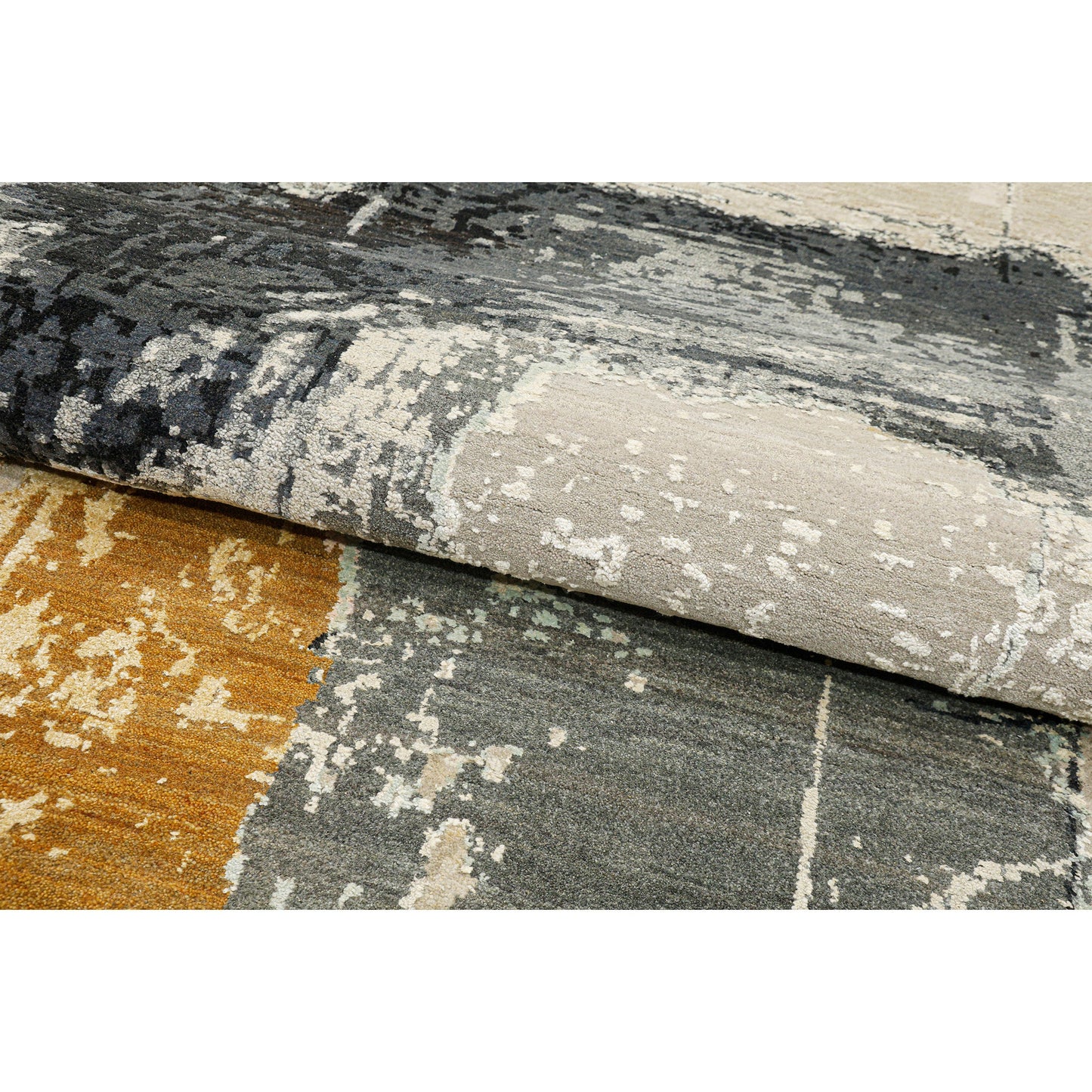 CANVAS ART W/ SILK JC745 BEIGE / CHARCOAL