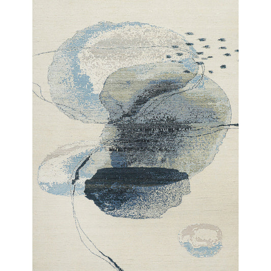 CANVAS ART W/ SILK JC746 IVORY / GREY