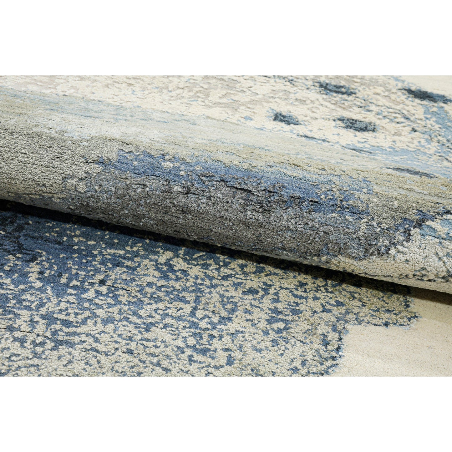 CANVAS ART W/ SILK JC746 IVORY / GREY