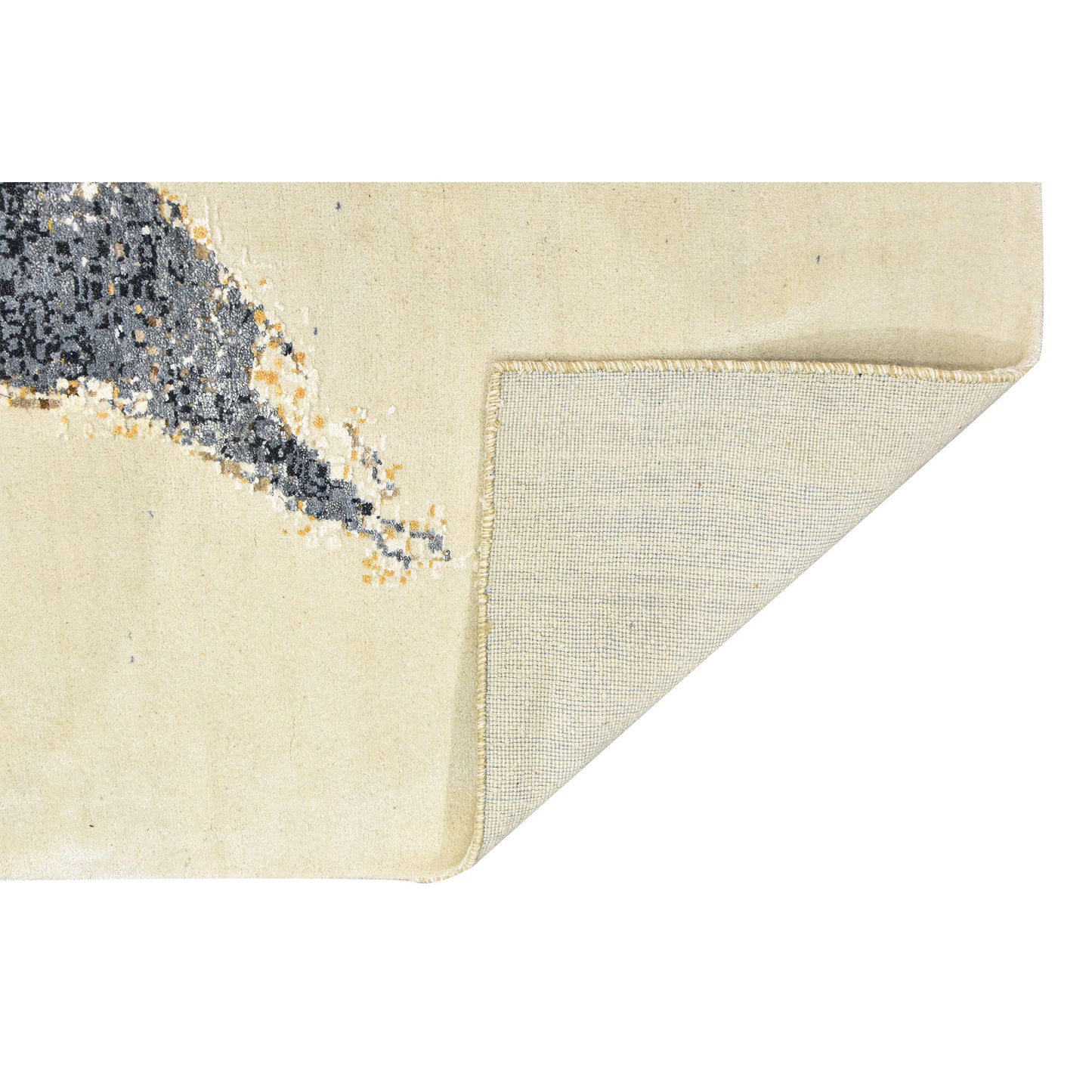 CANVAS ART W/ SILK JC747 IVORY / GREY