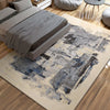 CANVAS ART W/ SILK JC749 IVORY / GREY