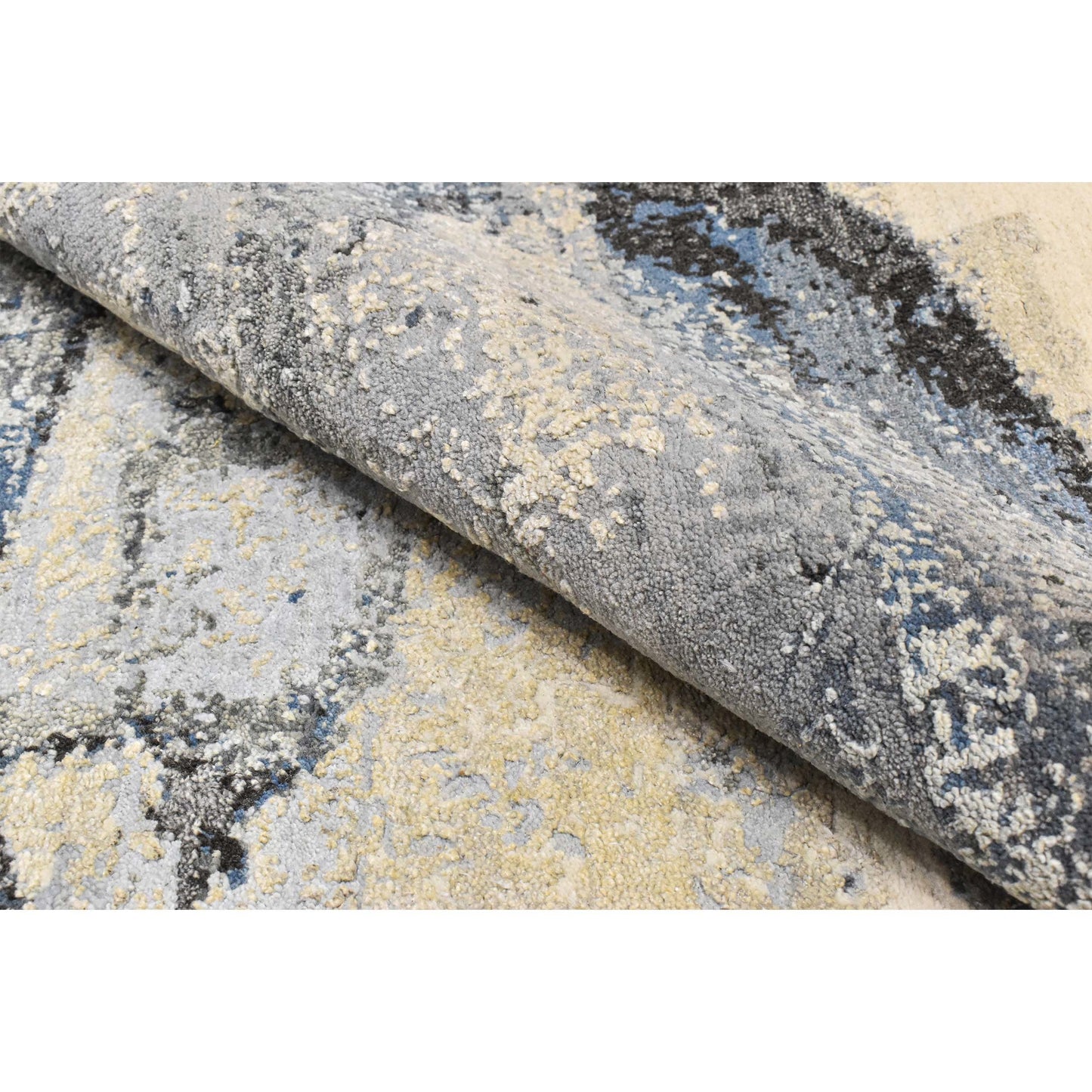 CANVAS ART W/ SILK JC749 IVORY / GREY