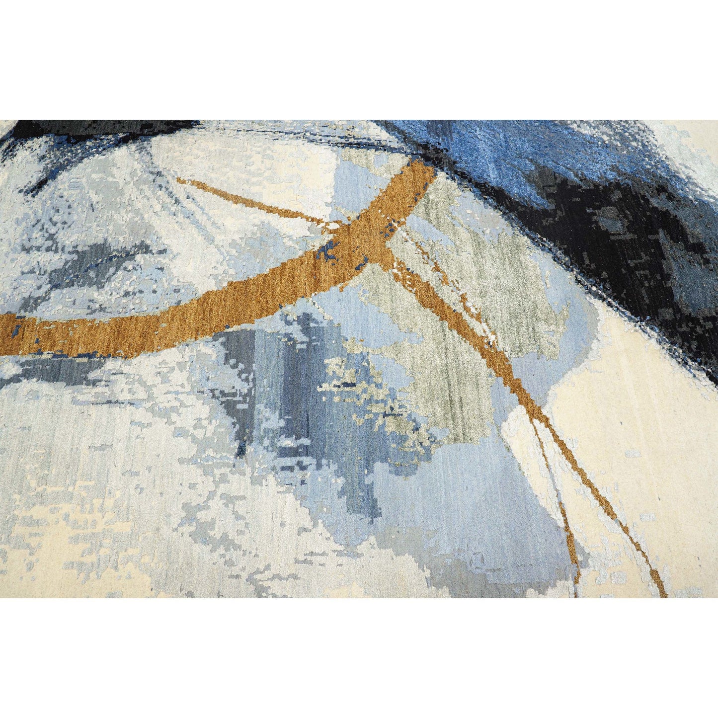 CANVAS ART W/ SILK JC750 IVORY / BLACK