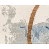 CANVAS ART W/ SILK JC750 IVORY / BLUE