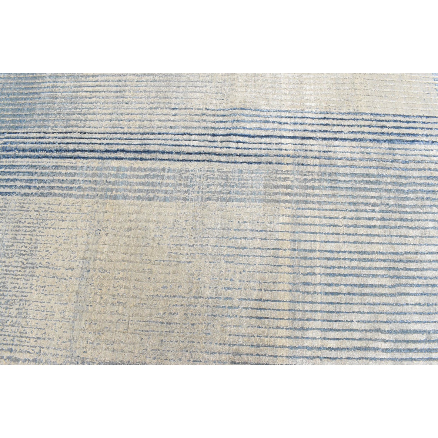 CANVAS ART W/ SILK JC765 IVORY / BLUE