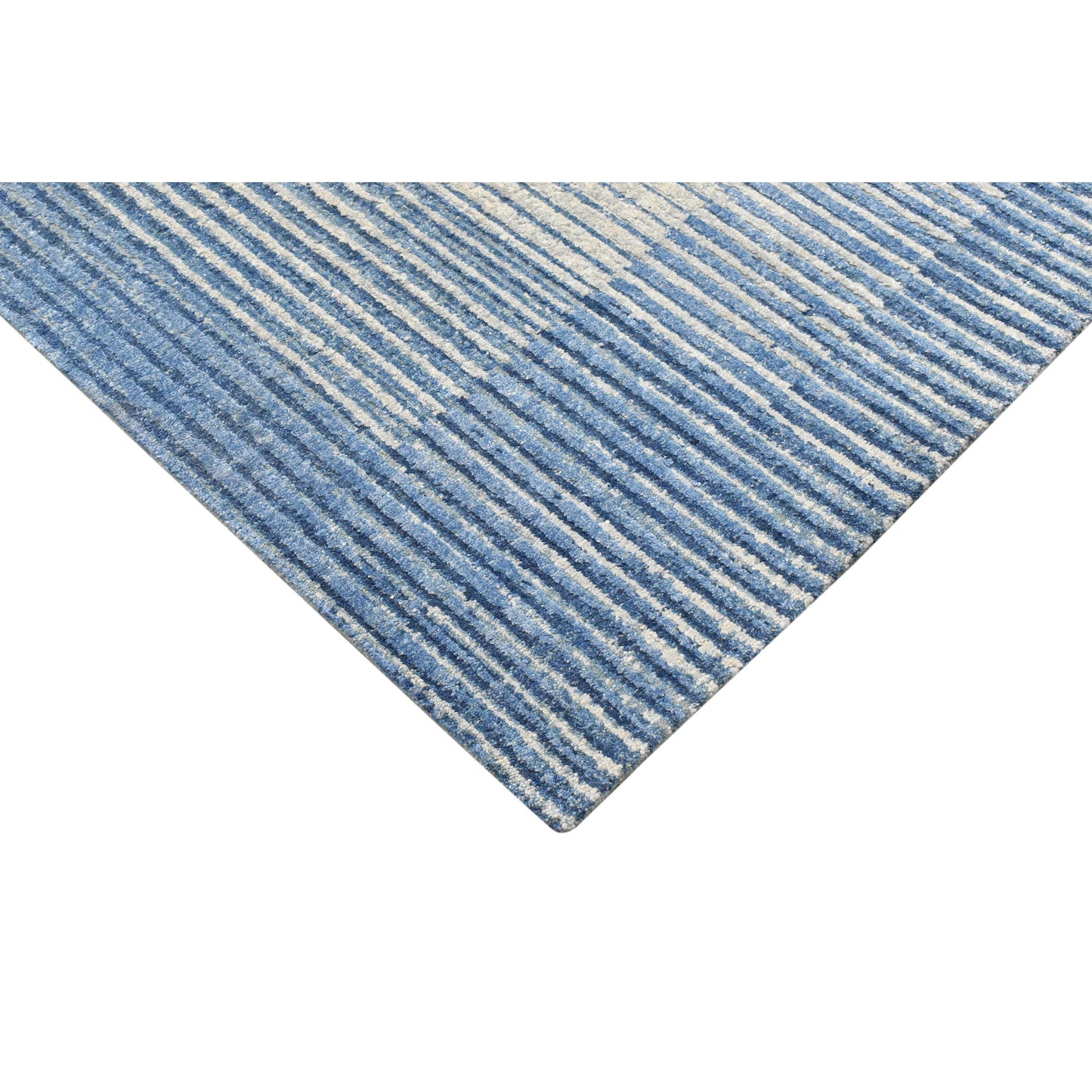 CANVAS ART W/ SILK JC765 SILVER / BLUE