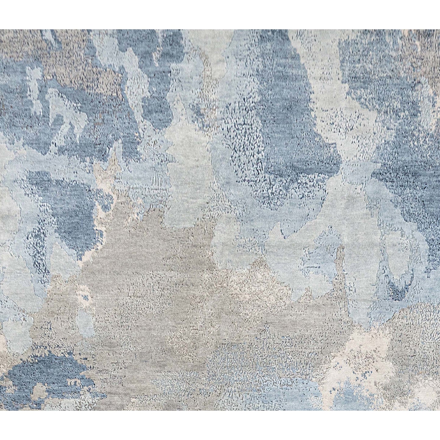 CANVAS ART W/ SILK JCD11 SILVER / BLUE