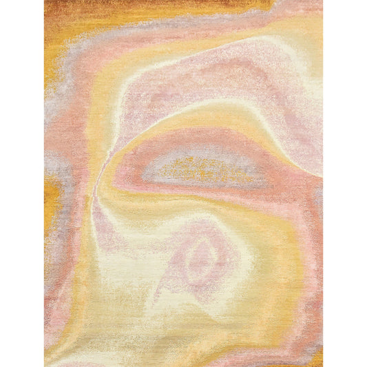 CANVAS ART W/ SILK JCD16 PEACH / GOLD