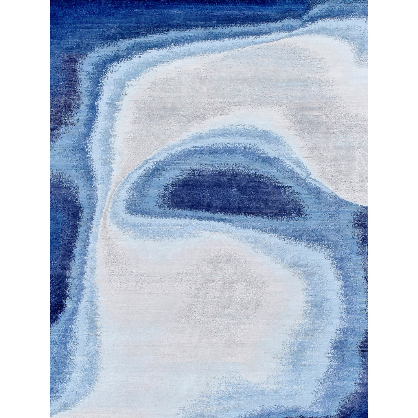 CANVAS ART W/ SILK JCD16 SILVER / BLUE