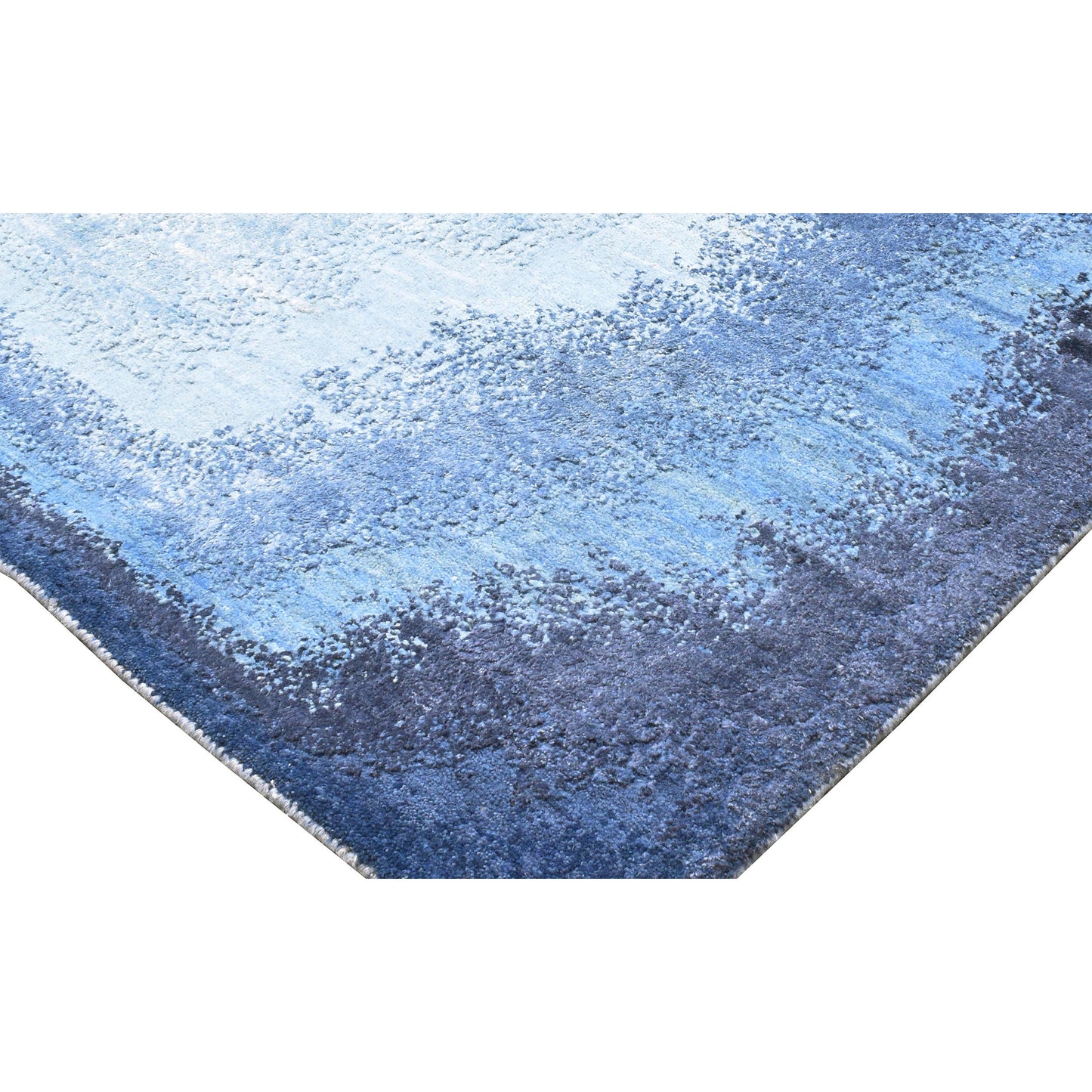 CANVAS ART W/ SILK JCD16 SILVER / BLUE