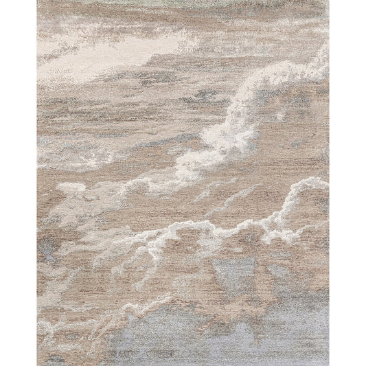 CANVAS ART W/ SILK JCD20 BEIGE / LIGHT GREY