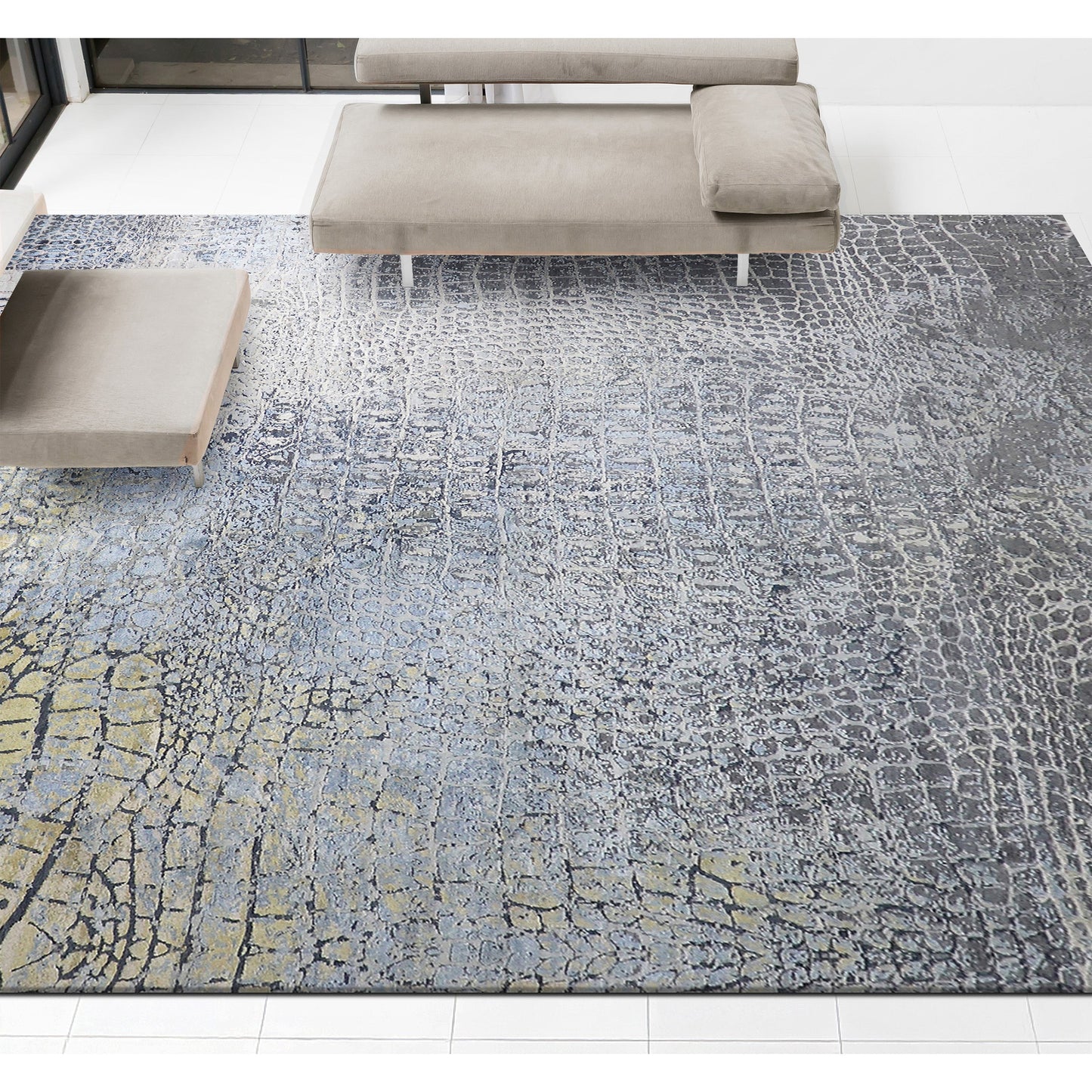 COSMOPALITAN S1757 IVORY / BLUE