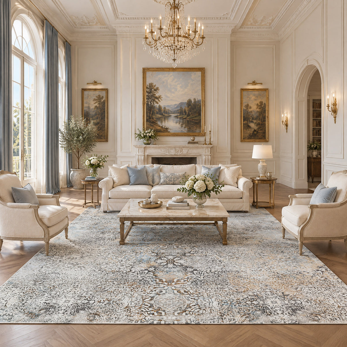 COSMOPALITAN S1772 IVORY / GREY