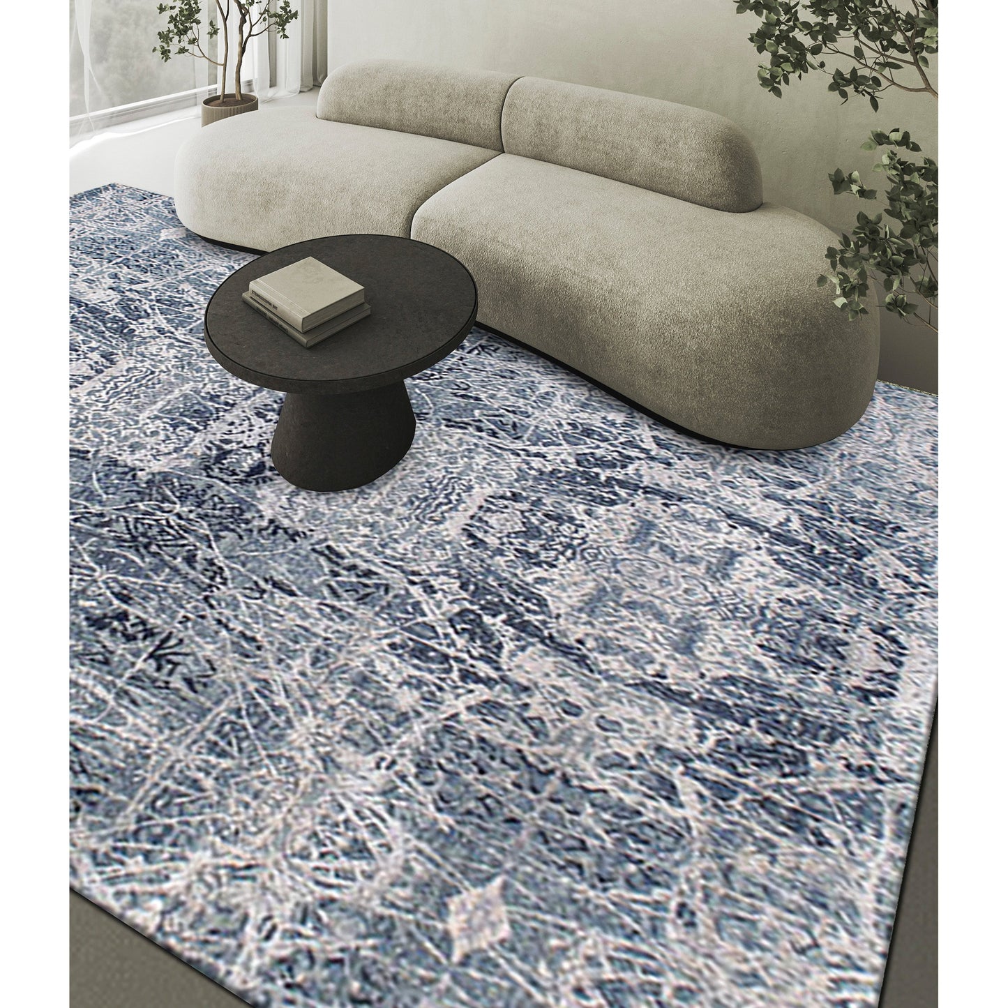 CANVAS ART B1305 IVORY / BLUE
