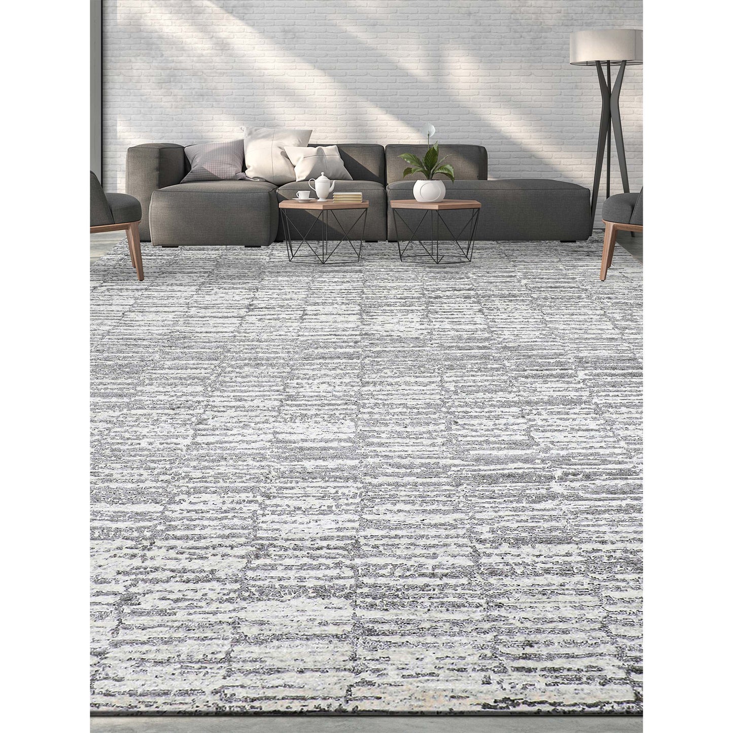 CANVAS ART FALLN FALLON IVORY / SILVER