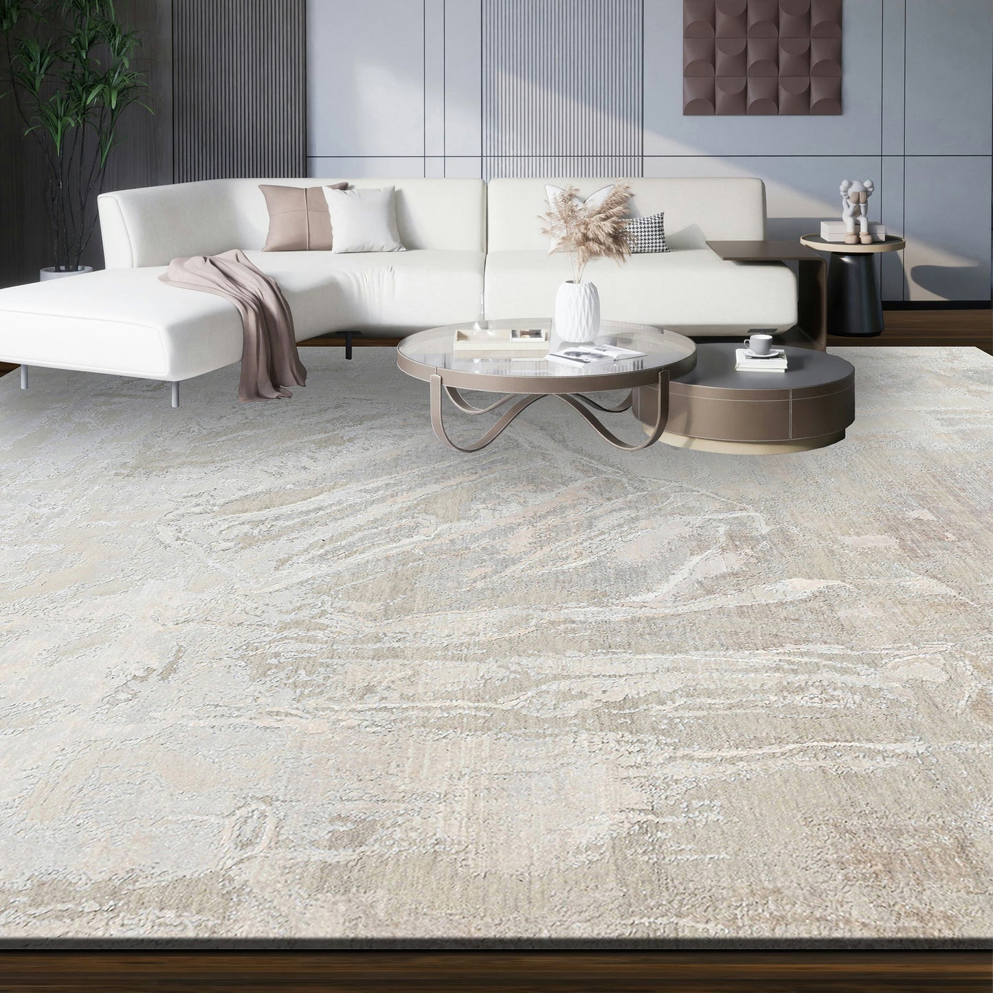 CANVAS ART RUP10 IVORY / LIGHT GREY