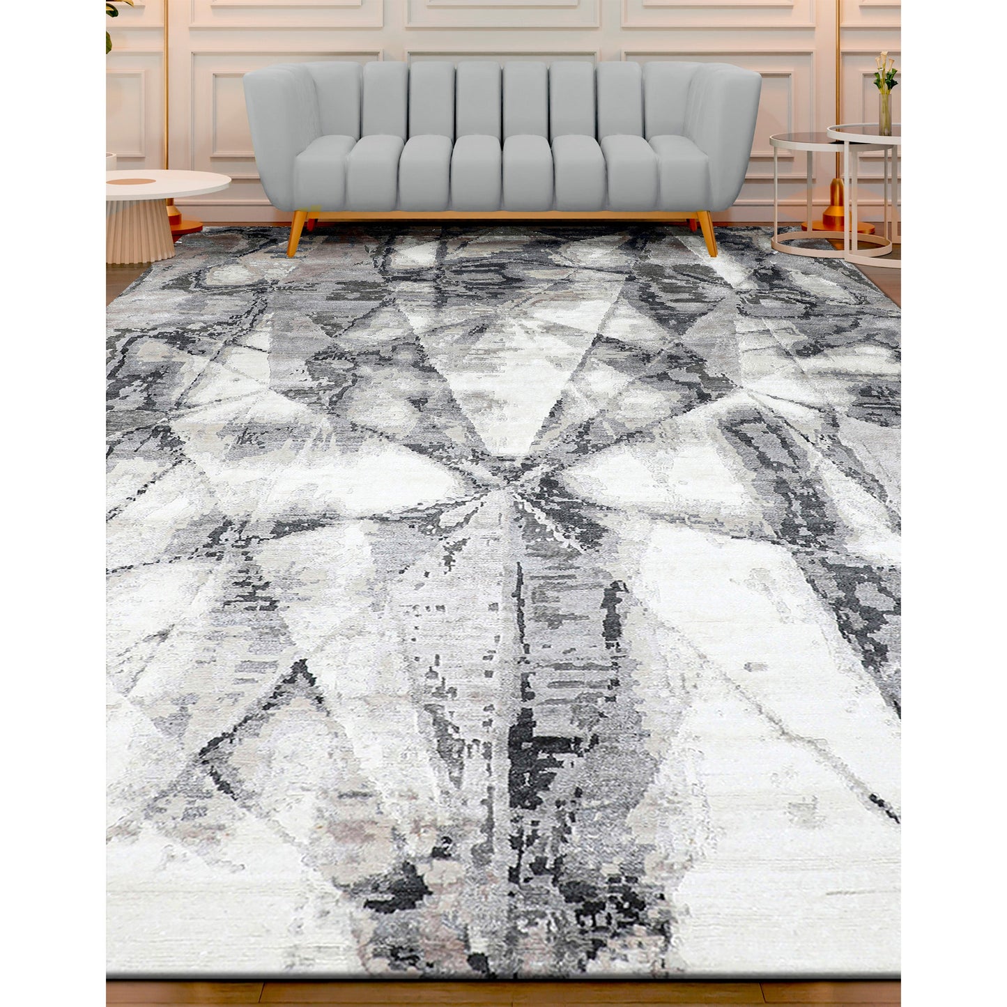 CANVAS ART UNIX IVORY / SILVER