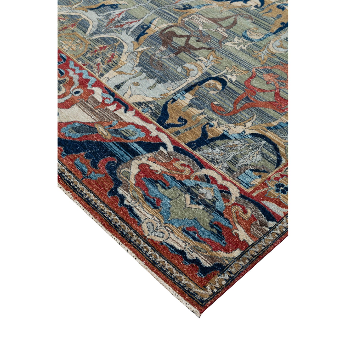 ESSEX BIJAR CHARCOAL / RED