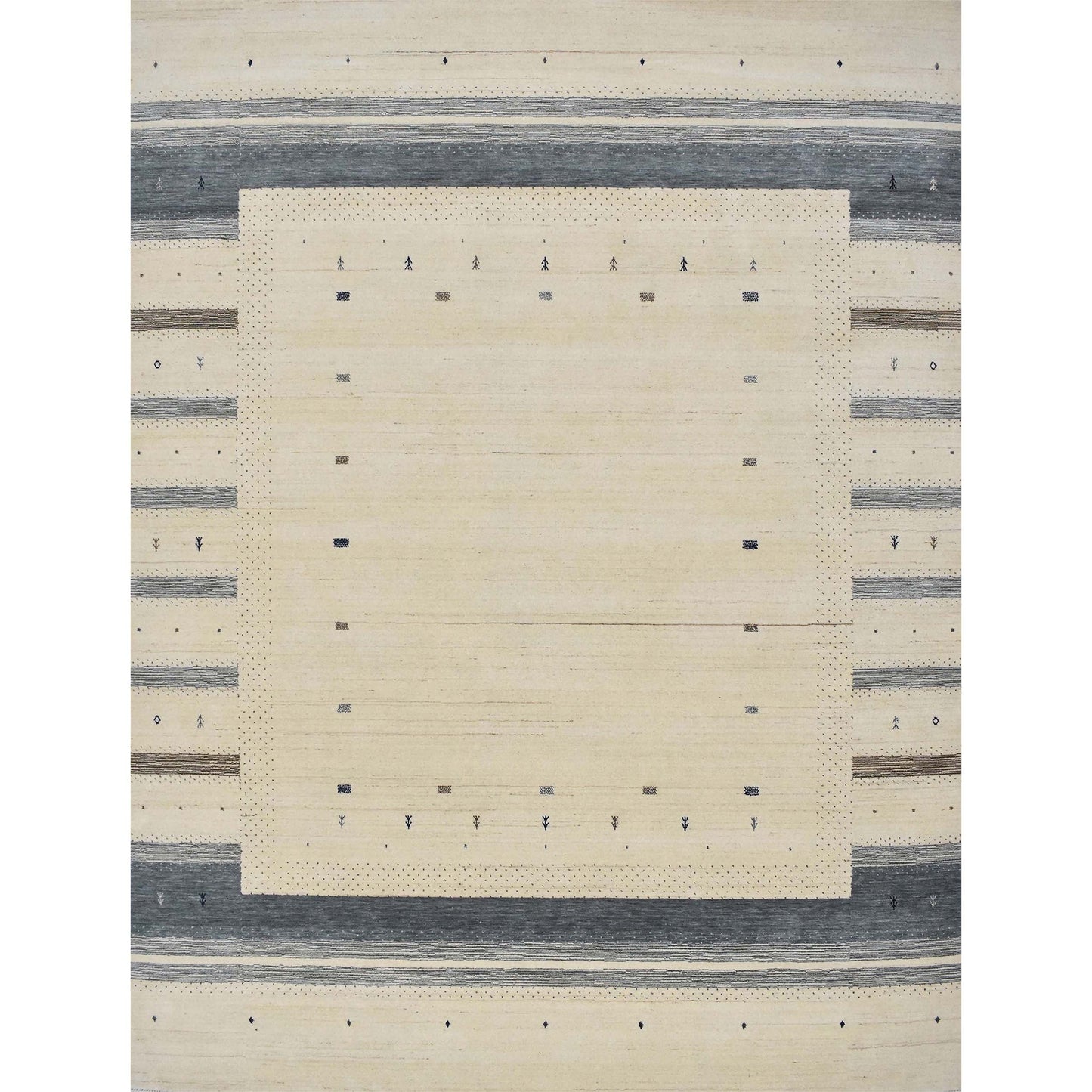 GABBEH 2000 HFW02 NATURAL / GREY