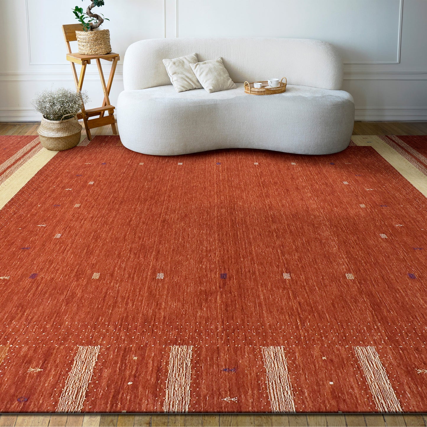 GABBEH 2000 HFW02 RED / BEIGE