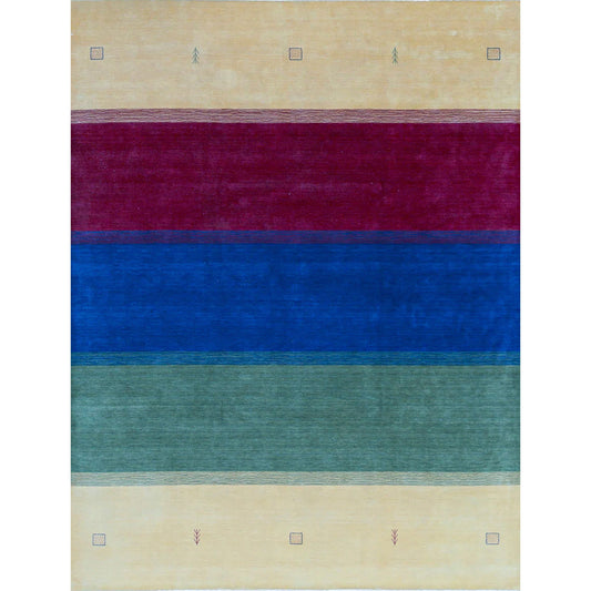 GABBEH 2000 K1122 GOLD / BLUE