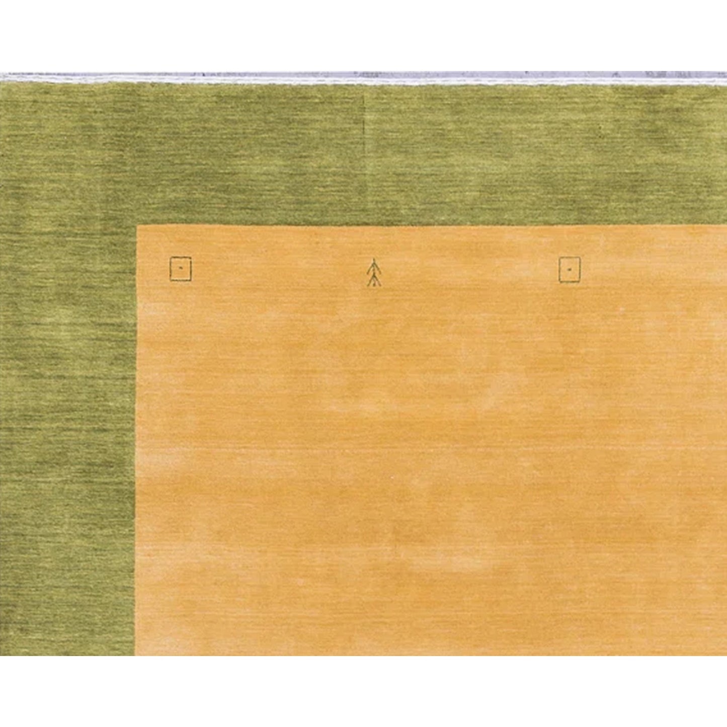 GABBEH 2000 K1126 LIGHT GREEN / GOLD