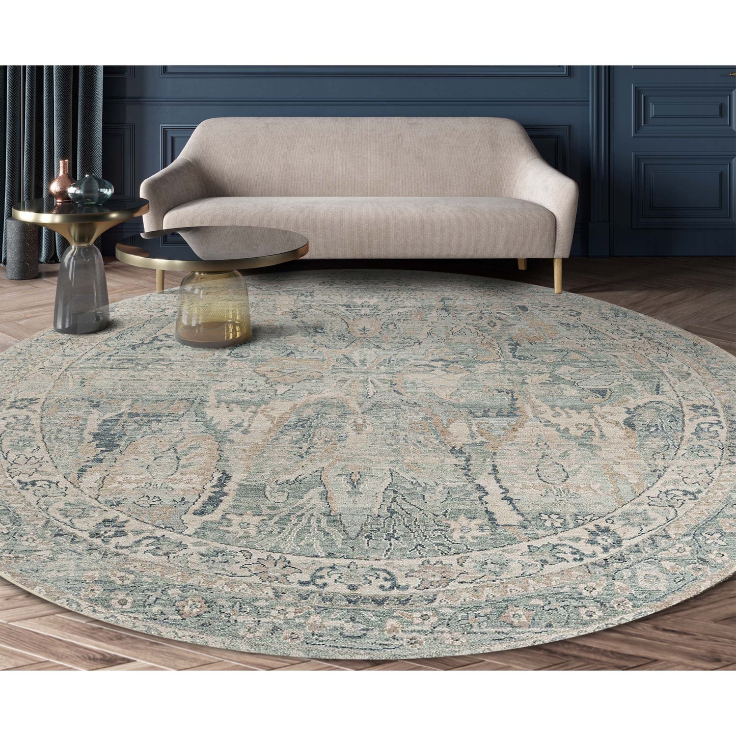 GREENWICH B0201 TURQUOISE / BEIGE