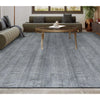 HANDLOOMED 1000 DMART DAMASK ART DARK GREY