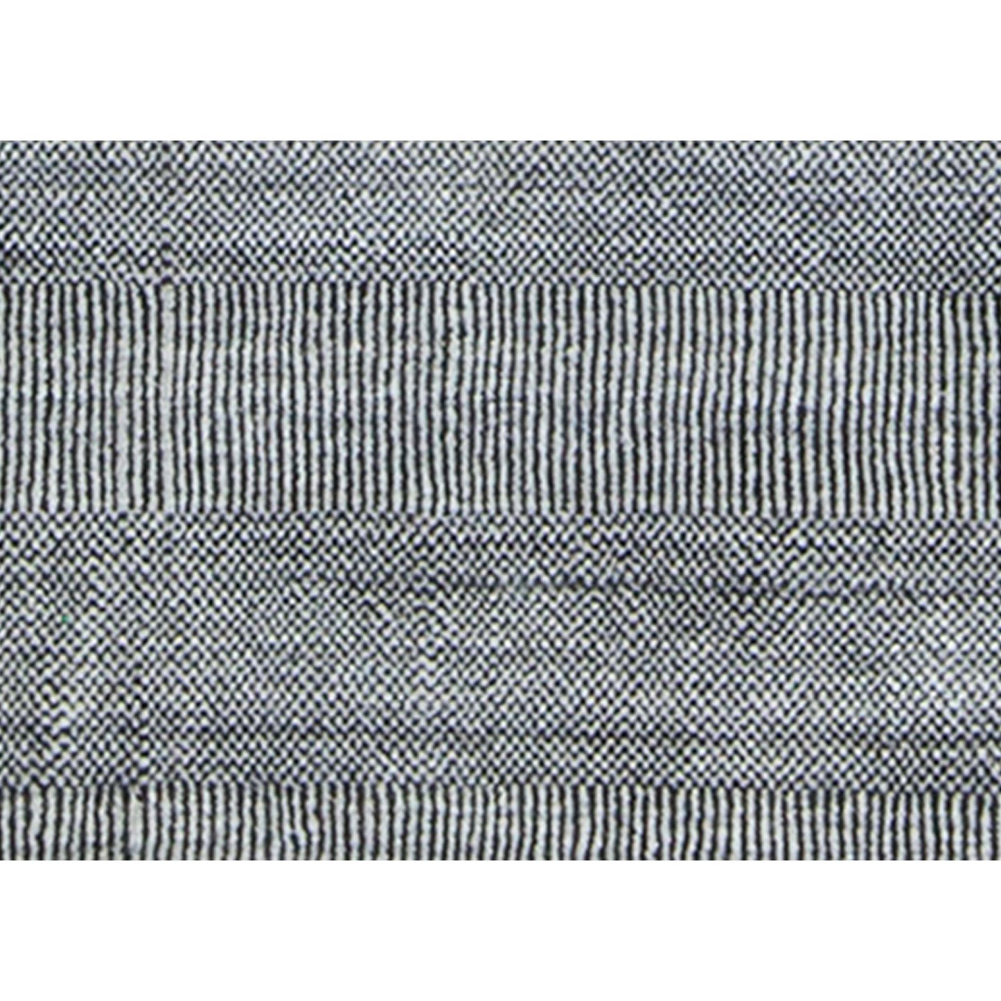 HANDLOOMED 1000 DMART DAMASK ART DARK GREY