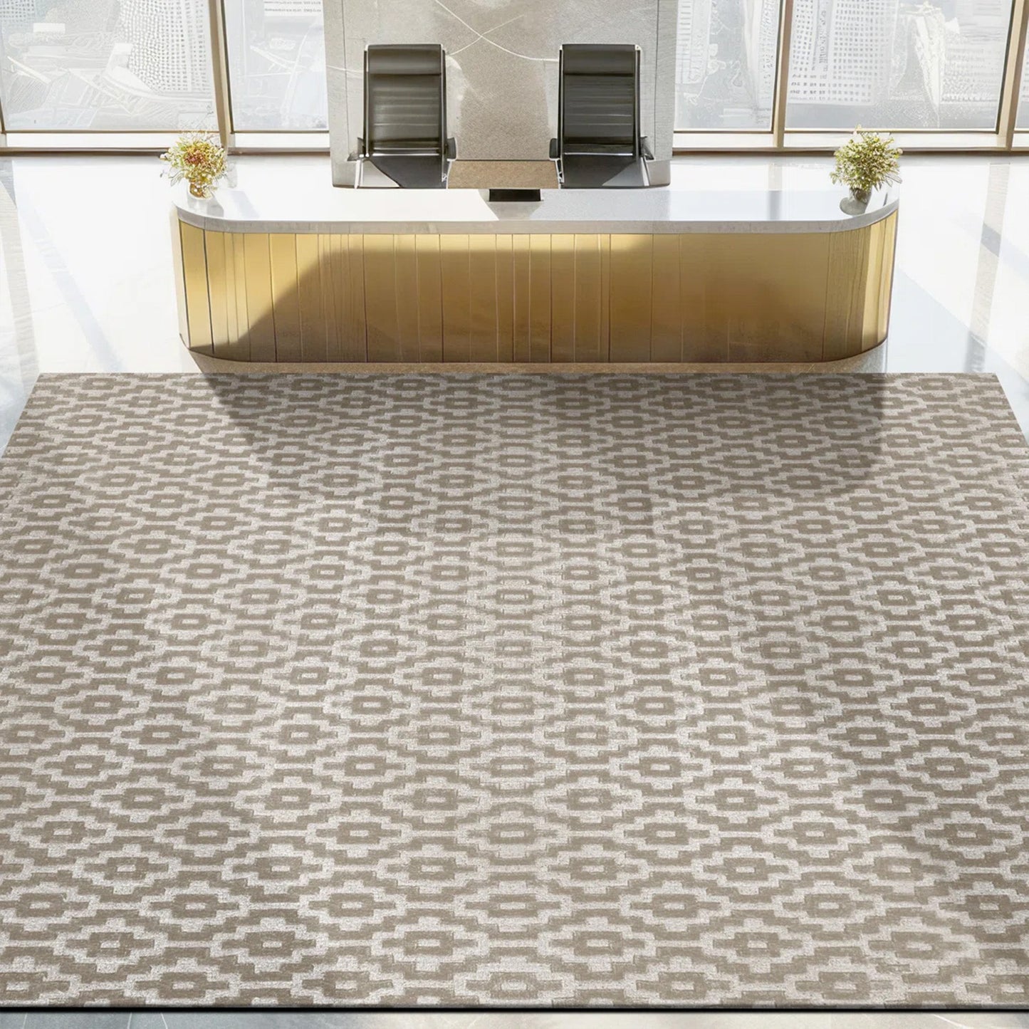 HANDLOOMED 1000 MODME MESH SAND / BROWN