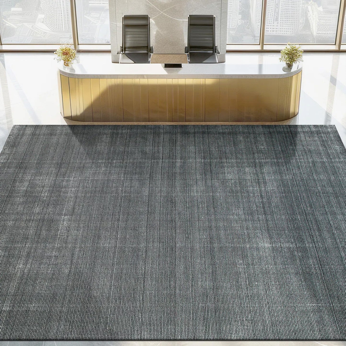 HANDLOOMED 1000 MODNE NEHTAUR GRAPHITE
