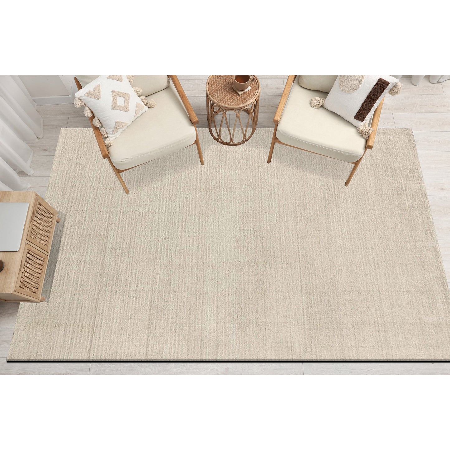 HANDLOOMED 1000 PLAIN BEIGE