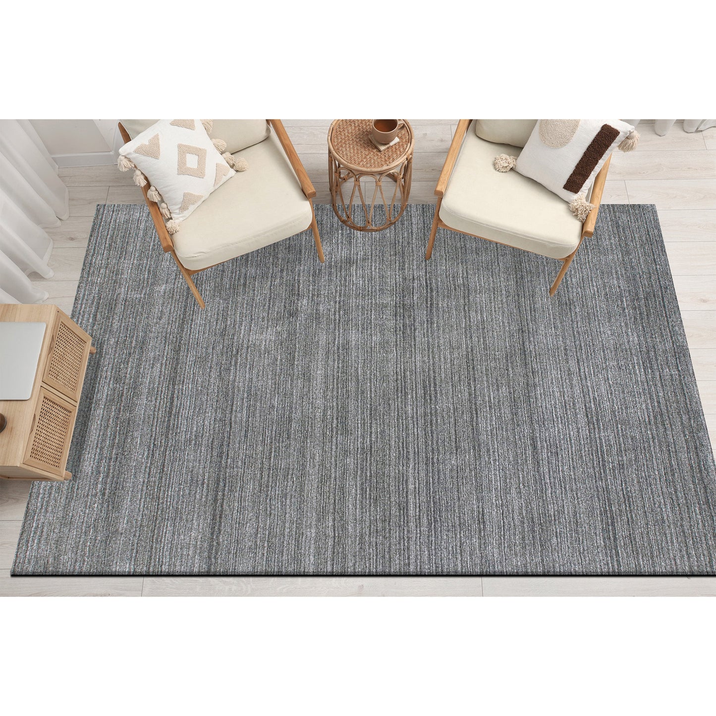 HANDLOOMED 1000 PLAIN GREY