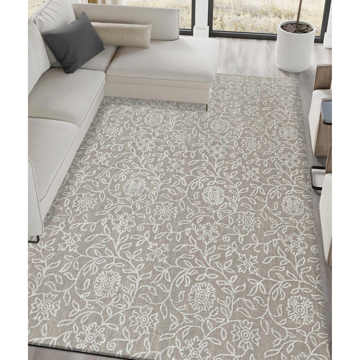 HANDLOOMED 1000 S3005 BEIGE / IVORY