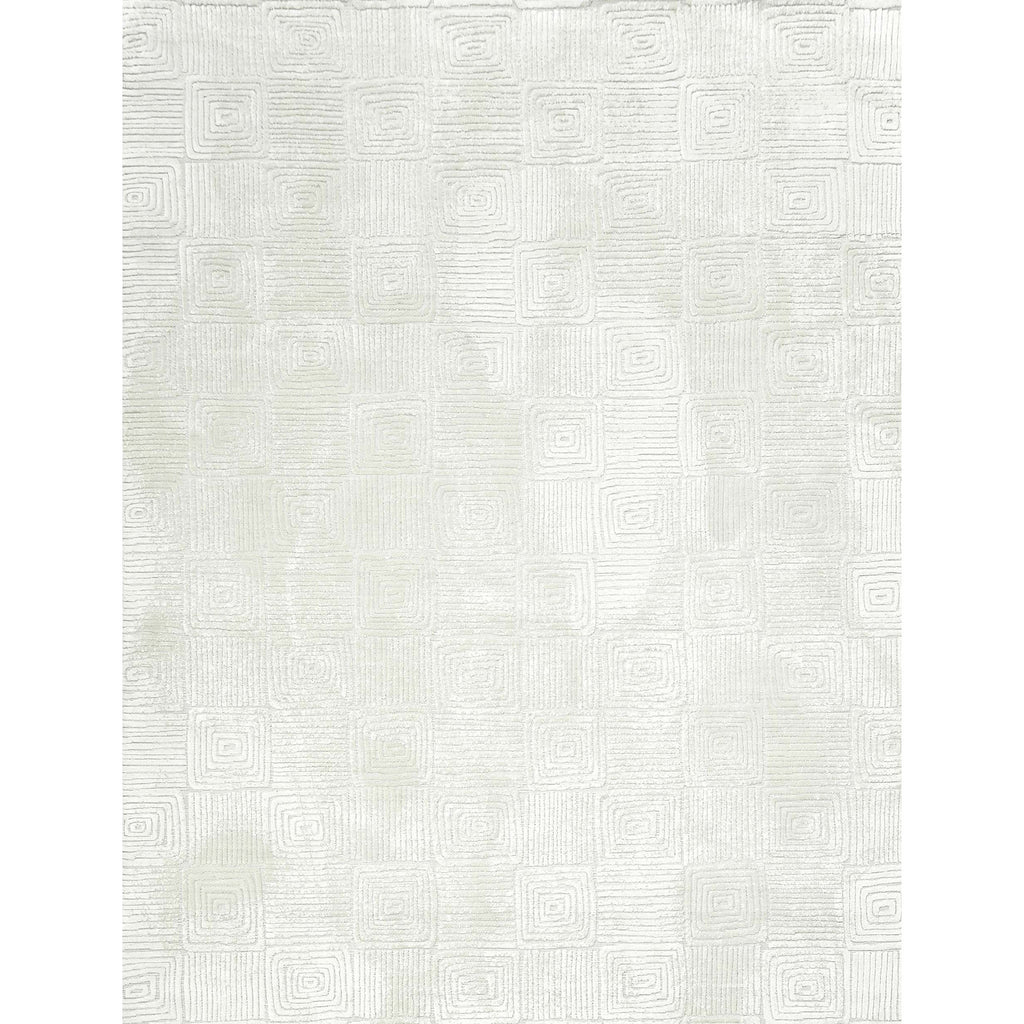 HANDLOOMED JACQUARD 392OC IVORY / WHITE