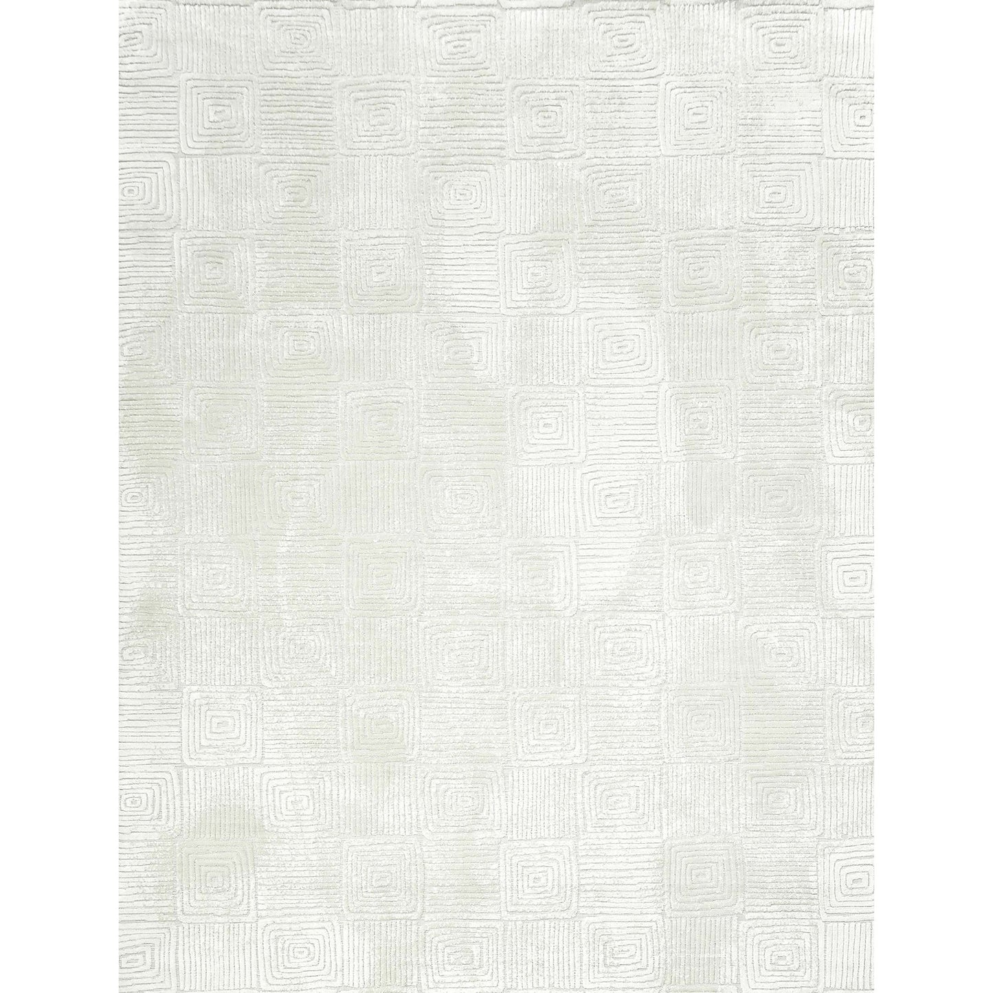 HANDLOOMED JACQUARD 392OC IVORY / WHITE
