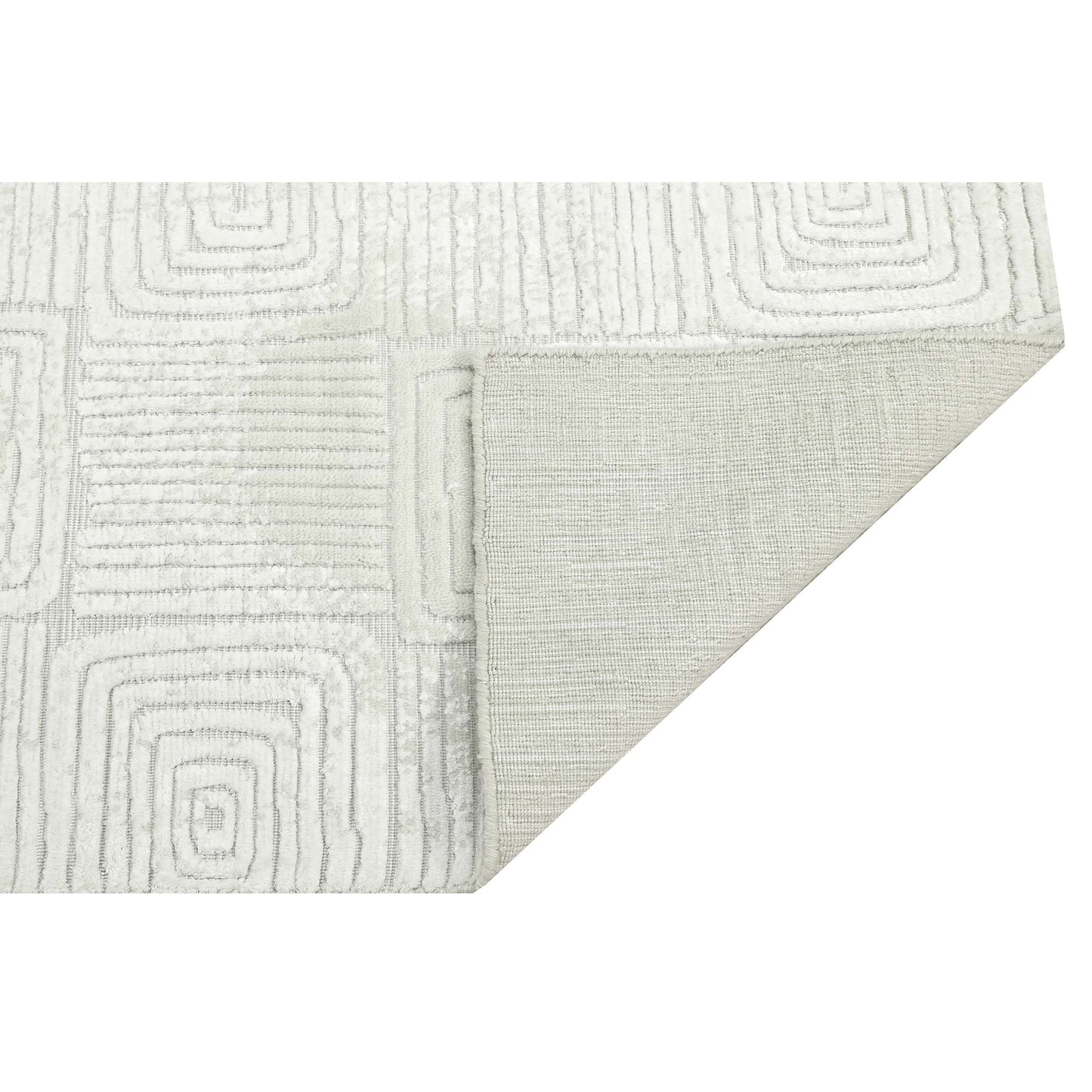 HANDLOOMED JACQUARD 392OC IVORY / WHITE
