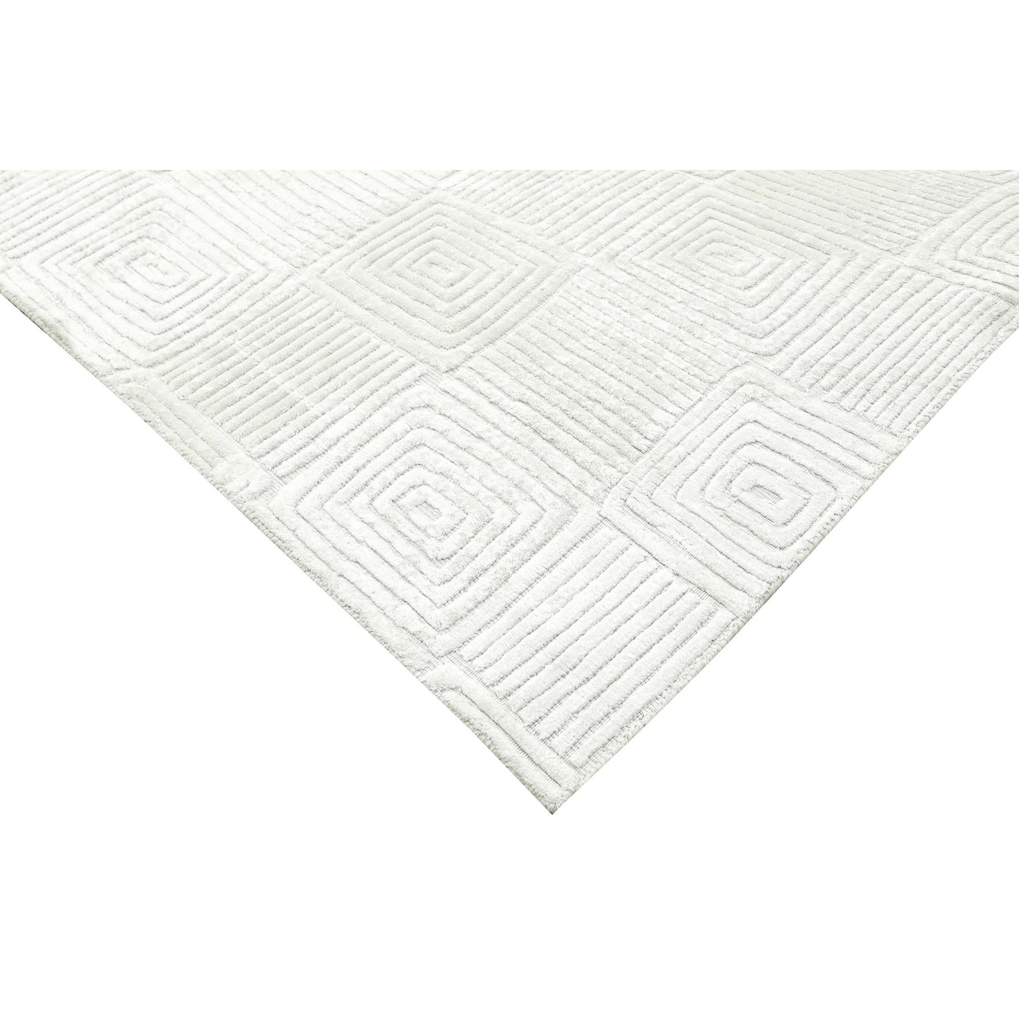 HANDLOOMED JACQUARD 392OC IVORY / WHITE