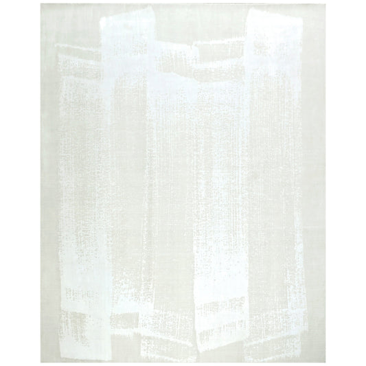 HANDLOOMED JACQUARD 581OC IVORY / WHITE