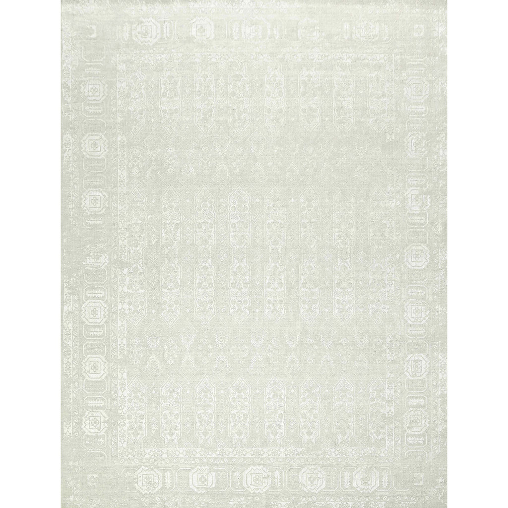 HANDLOOMED JACQUARD 634OC IVORY / WHITE