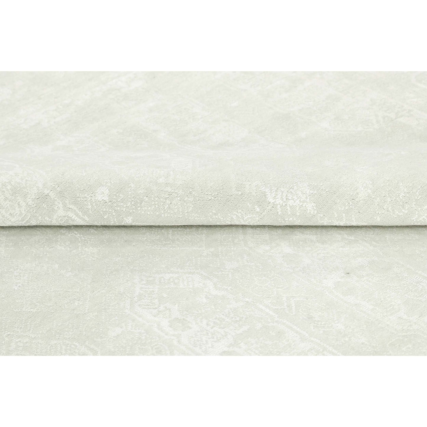 HANDLOOMED JACQUARD 634OC IVORY / WHITE