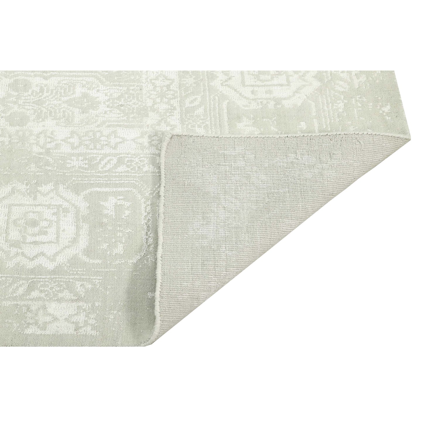 HANDLOOMED JACQUARD 634OC IVORY / WHITE