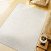 HANDLOOMED JACQUARD CONNOR SILVER / WHITE