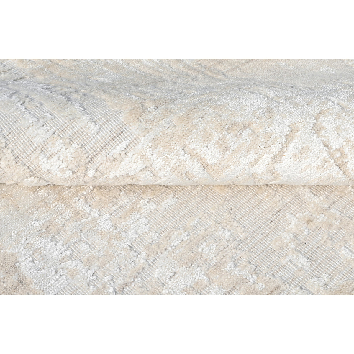 HANDLOOMED JACQUARD JRK18 BEIGE / WHITE