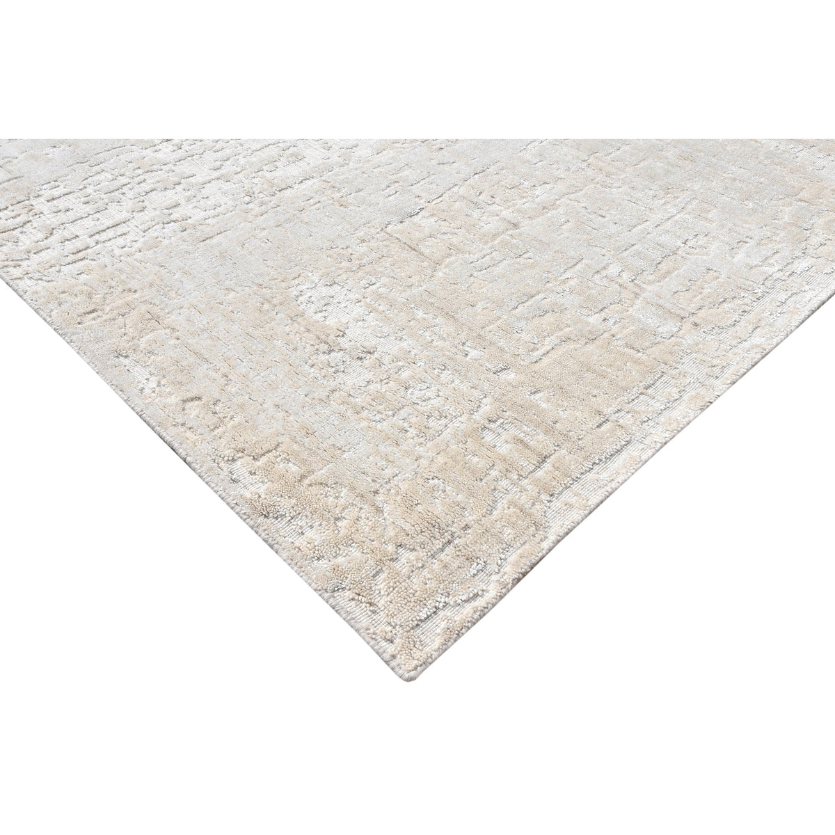 HANDLOOMED JACQUARD JRK18 BEIGE / WHITE