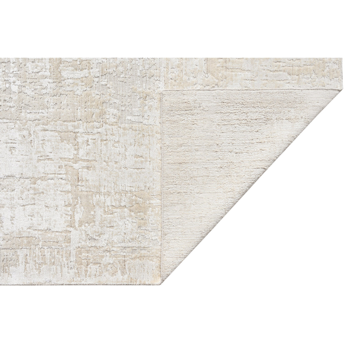 HANDLOOMED JACQUARD JRK18 BEIGE / WHITE