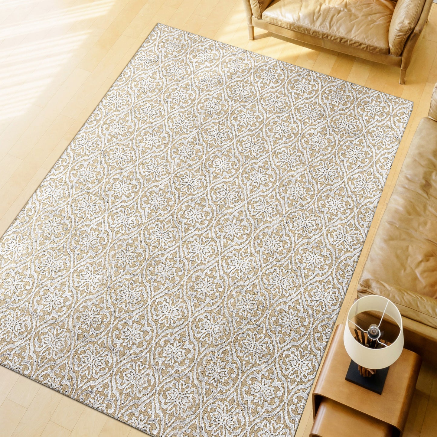 HANDLOOMED JACQUARD LISHA GOLD